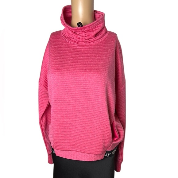 Juicy Couture sweatshirt,oversize pullover,boxy,ribbed,barbie pink activewear - Picture 3 of 13